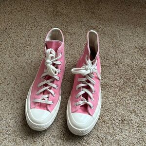 Pink High-Top Sneakers